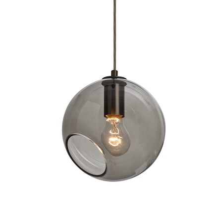 Besa Lighting Maestro 8 Cord Pendant, Smoke, Bronze Finish, 1x60W Medium base 1JT-MAESTRO8SM-BR